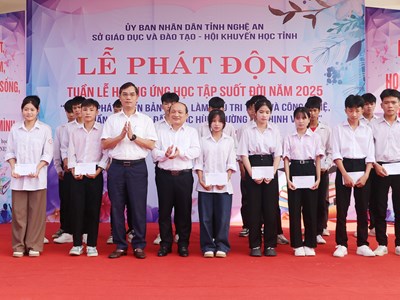 Nghệ An phát động “Tuần lễ hưởng ứng học tập suốt đời” 