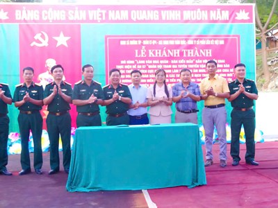 “Làng văn hóa Quân - Dân kiểu mẫu”, điểm sáng gắn kết nơi biên giới Nghệ An