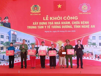 Khởi công nhiều công trình y tế, giáo giục hỗ trợ phát triển vùng cao Nghệ An