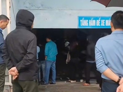 Bảo vệ chung cư tử vong nghi do điện giật dưới tầng hầm