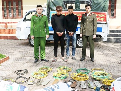 Triệt phá nhóm trộm cáp viễn thông liên tỉnh gây thiệt hại gần 1 tỉ đồng