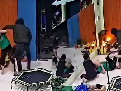 Manh động cướp dây chuyền trong phòng tập thể dục