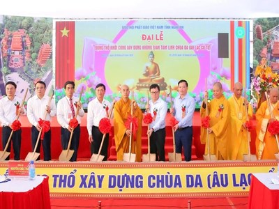 Khởi công không gian tưởng niệm nhà báo liệt sĩ tại chùa Da