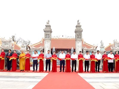 Di tích quốc gia Mộ và Đền thờ Lê Đức Tuy đón khách sau tu bổ 