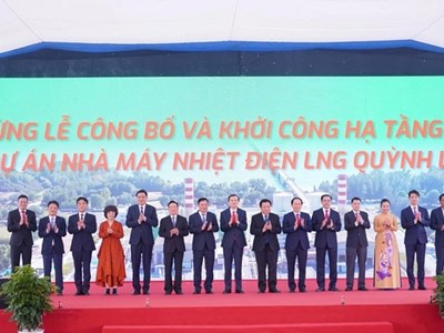 Khởi công siêu dự án nhiệt điện LNG Quỳnh Lập gần 60.000 tỉ đồng