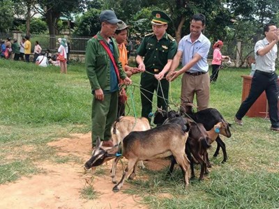 Trao sinh kế, tiếp thêm động lực cho hộ nghèo vùng biên Keng Đu