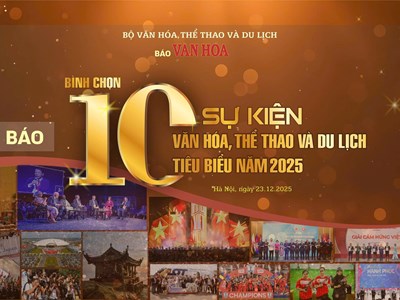 Sáng nay, tổ chức họp báo bình chọn 10 sự kiện Văn hoá, Thể thao và Du lịch tiêu biểu năm 2025