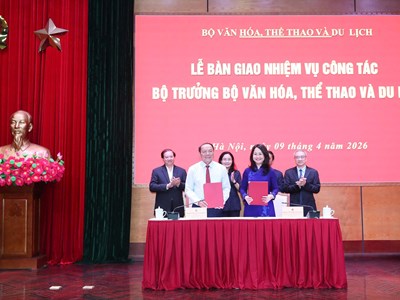 Bàn giao nhiệm vụ Bộ trưởng Bộ Văn hoá, Thể thao và Du lịch