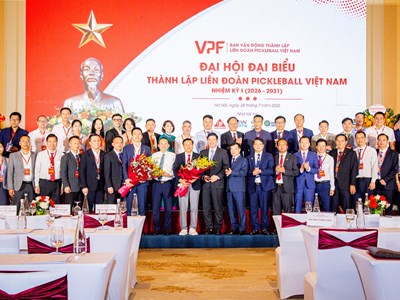 Ông Lê Văn Thành được bầu làm Chủ tịch Liên đoàn Pickleball Việt Nam