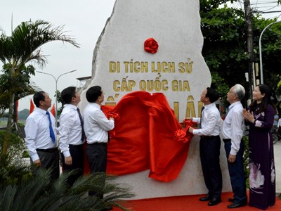 Yên Bái tổ chức Lễ gắn biển Di tích lịch sử quốc gia bến Âu Lâu