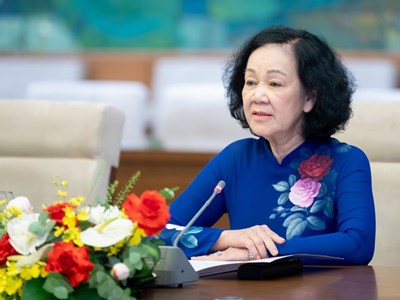 Cho thôi làm nhiệm vụ đại biểu Quốc hội khóa XV đối với bà Trương Thị Mai