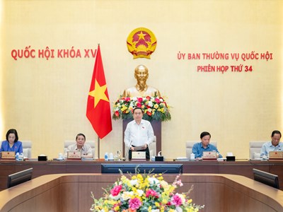 Khai mạc phiên họp thứ 34 Ủy ban Thường vụ Quốc hội