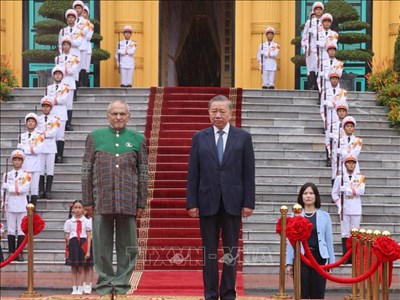 Chủ tịch nước Tô Lâm chủ trì lễ đón Tổng thống Timor-Leste thăm cấp Nhà nước tới Việt Nam