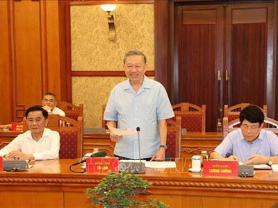 Tổng Bí thư, Chủ tịch nước Tô Lâm chủ trì cuộc họp Thường trực Tiểu ban Văn kiện Đại hội XIV của Đảng