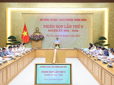 Thủ tướng chủ trì Phiên họp thứ 9 Hội đồng Thi đua – Khen thưởng Trung ương