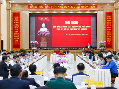 Hội nghị bảo đảm an ninh, trật tự phục vụ phát triển kinh tế-xã hội các tỉnh Tây Nguyên