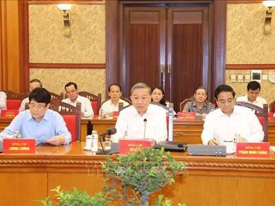 Tổng Bí thư, Chủ tịch nước Tô Lâm chủ trì họp Tiểu ban Văn kiện Đại hội XIV của Đảng