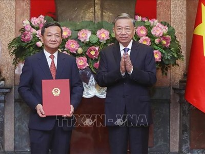 Tổng Bí thư, Chủ tịch nước Tô Lâm trao Quyết định bổ nhiệm Đại sứ Việt Nam tại Lào