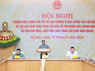 Thủ tướng chủ trì Hội nghị khắc phục hậu quả bão, lũ