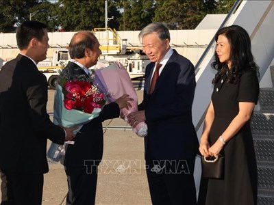 Tổng Bí thư, Chủ tịch nước Tô Lâm đến New York dự Tuần lễ cấp cao Đại hội đồng Liên Hợp Quốc