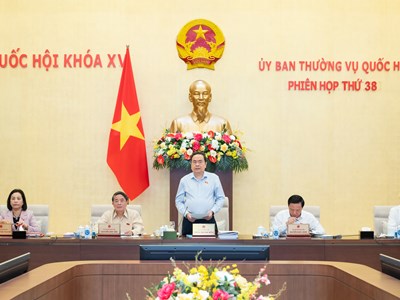 Khai mạc phiên họp thứ 38 của Uỷ ban Thường vụ Quốc hội