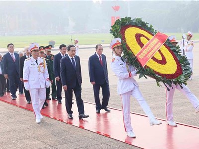 Lãnh đạo Đảng, Nhà nước vào Lăng viếng Chủ tịch Hồ Chí Minh