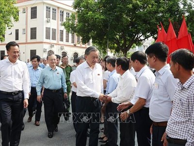 Tổng Bí thư, Chủ tịch nước Tô Lâm tiếp xúc cử tri Hưng Yên