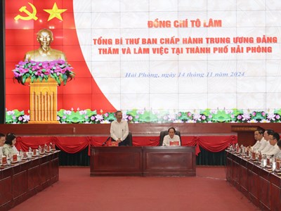 Hải Phòng cần nỗ lực phấn đấu là thành phố Cảng quốc tế hiện đại, đi đầu cả nước