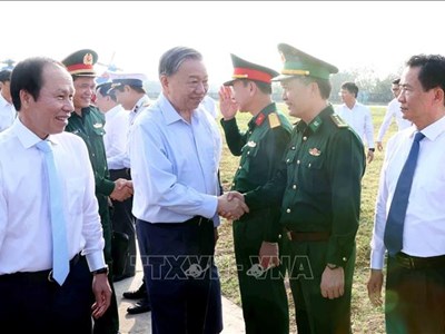 Tổng Bí thư Tô Lâm thăm và làm việc tại huyện đảo Bạch Long Vĩ 