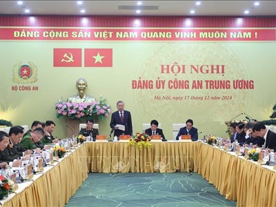 Tổng Bí thư Tô Lâm dự Hội nghị Đảng ủy Công an Trung ương năm 2024