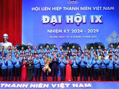 Góp phần đưa đất nước vững bước vào kỷ nguyên mới là nhiệm vụ vinh quang của Hội Liên hiệp Thanh niên Việt Nam