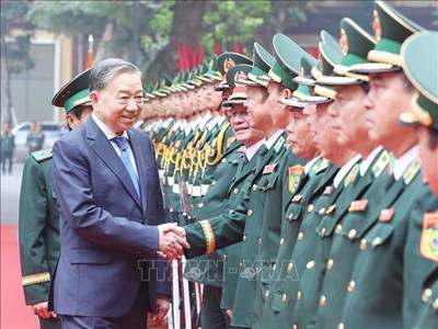 Tổng Bí thư Tô Lâm thăm, làm việc tại Bộ Tư lệnh Bộ đội Biên phòng