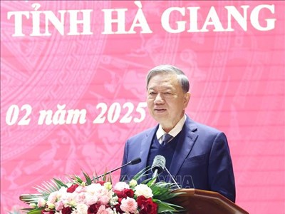 Tổng Bí thư Tô Lâm làm việc với Ban Chấp hành Đảng bộ tỉnh Hà Giang