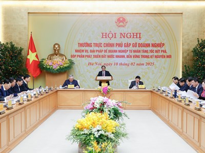 Hội nghị Thường trực Chính phủ với doanh nghiệp hàng đầu đất nước