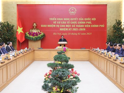 Phân công công tác của Thủ tướng và các Phó Thủ tướng Chính phủ