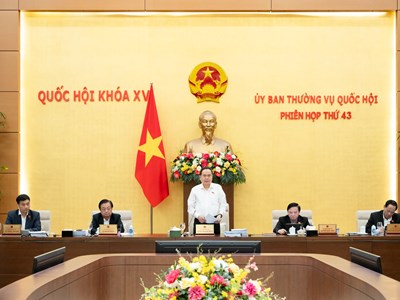 Khai mạc Phiên họp thứ 43 của Ủy ban Thường vụ Quốc hội