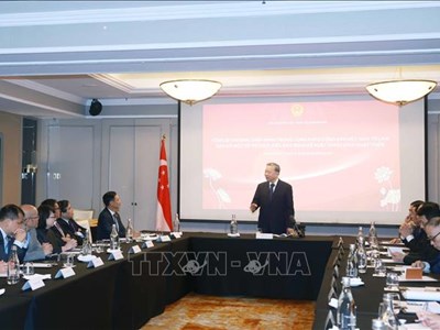 Tổng Bí thư Tô Lâm gặp mặt trí thức kiều bào tại Singapore