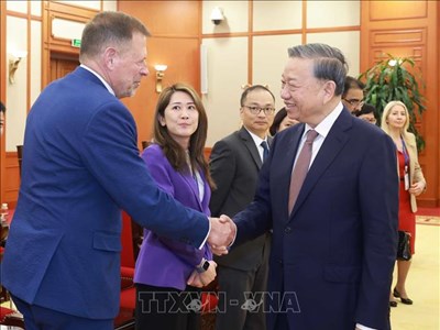 Tổng Bí thư Tô Lâm tiếp Đoàn doanh nghiệp Hội đồng Kinh doanh Hoa Kỳ - ASEAN