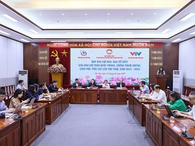 Triển khai Giải báo chí toàn quốc phòng, chống tham nhũng, lãng phí, tiêu cực