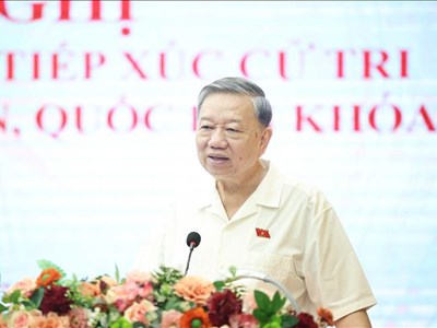 Tổng Bí thư Tô Lâm chia sẻ với cử tri về 3 nhiệm vụ trọng tâm quan trọng của đất nước