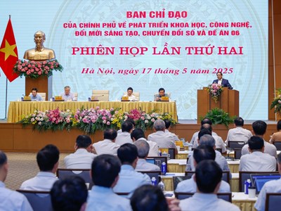 Thủ tướng chủ trì phiên họp Ban Chỉ đạo của Chính phủ về phát triển KHCN, đổi mới sáng tạo, chuyển đổi số và Đề án 06