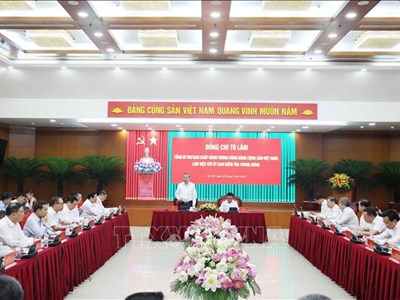 Tổng Bí thư Tô Lâm làm việc với Ủy ban Kiểm tra Trung ương