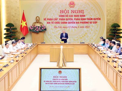 Công bố 28 Nghị định về phân quyền, phân cấp và phân định thẩm quyền