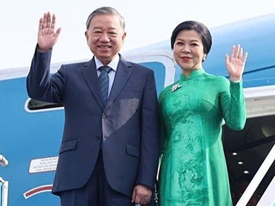 Tổng Bí thư Tô Lâm và phu nhân lên đường thăm cấp Nhà nước Đại Hàn Dân Quốc