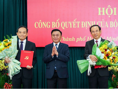 Ông Trần Lưu Quang làm Bí thư Thành ủy TP.HCM