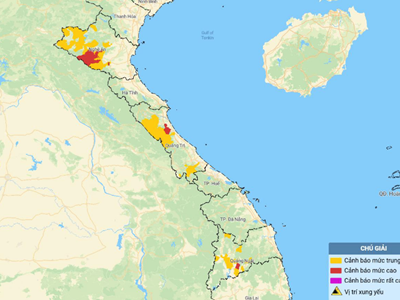 Từ đêm 29.8, Thanh Hóa đến Huế có mưa to đến rất to, cảnh bão lũ, ngập lụt, lũ quét, sạt lở đất