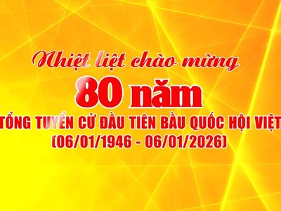 Công bố mẫu biểu trưng kỷ niệm 80 năm Ngày Tổng tuyển cử đầu tiên bầu Quốc hội Việt Nam