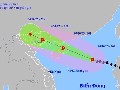 Bão số 11 cách Quảng Ninh 400km, cảnh báo khu vực Đồng Bằng Bắc Bộ và Thanh Hóa mưa rất to