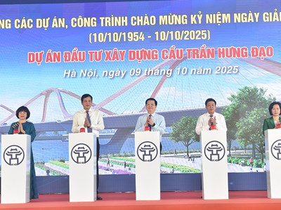 Hà Nội khởi công xây dựng cầu Trần Hưng Đạo