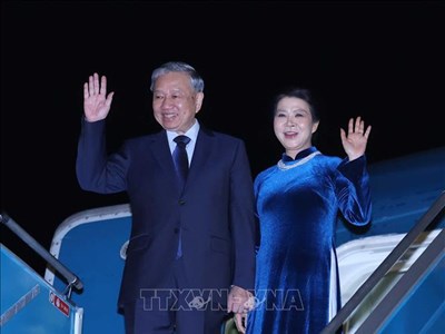 Tổng Bí thư Tô Lâm và phu nhân lên đường thăm chính thức Liên hiệp Vương quốc Anh và Bắc Ireland